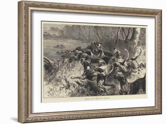 Hitting it Off, the Mid-Kent Staghounds-Harrison William Weir-Framed Giclee Print