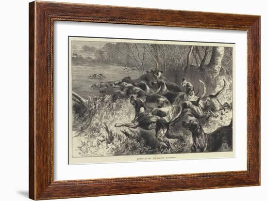 Hitting it Off, the Mid-Kent Staghounds-Harrison William Weir-Framed Giclee Print