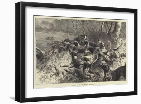 Hitting it Off, the Mid-Kent Staghounds-Harrison William Weir-Framed Giclee Print