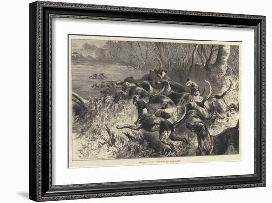Hitting it Off, the Mid-Kent Staghounds-Harrison William Weir-Framed Giclee Print