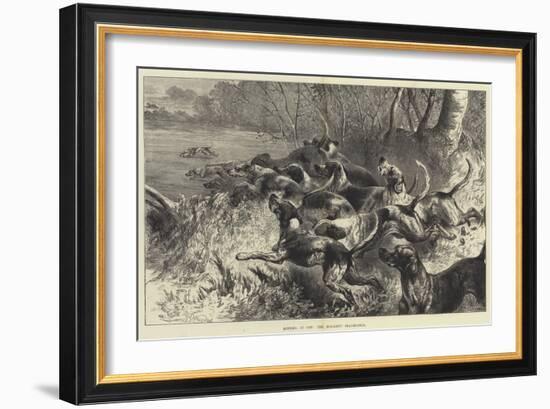 Hitting it Off, the Mid-Kent Staghounds-Harrison William Weir-Framed Giclee Print