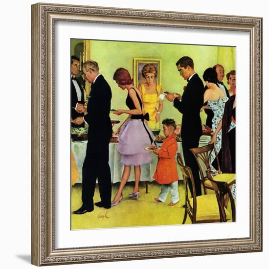 "Hitting the Buffet," November 11, 1961-George Hughes-Framed Giclee Print