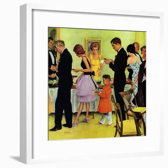 "Hitting the Buffet," November 11, 1961-George Hughes-Framed Giclee Print