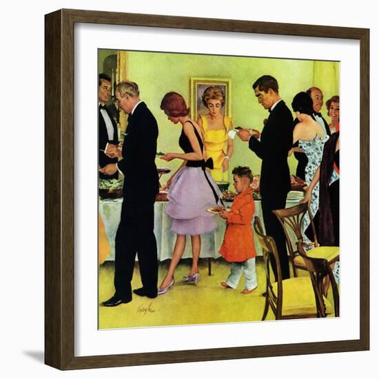 "Hitting the Buffet," November 11, 1961-George Hughes-Framed Giclee Print