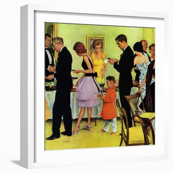 "Hitting the Buffet," November 11, 1961-George Hughes-Framed Giclee Print