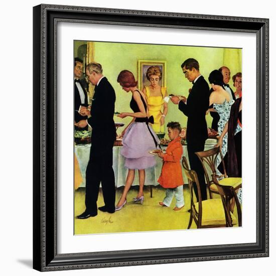 "Hitting the Buffet," November 11, 1961-George Hughes-Framed Giclee Print