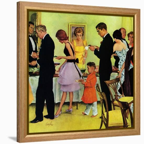 "Hitting the Buffet," November 11, 1961-George Hughes-Framed Premier Image Canvas