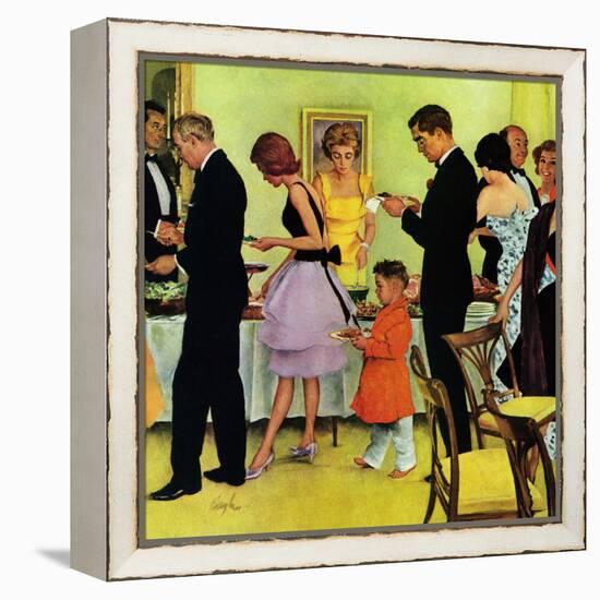 "Hitting the Buffet," November 11, 1961-George Hughes-Framed Premier Image Canvas