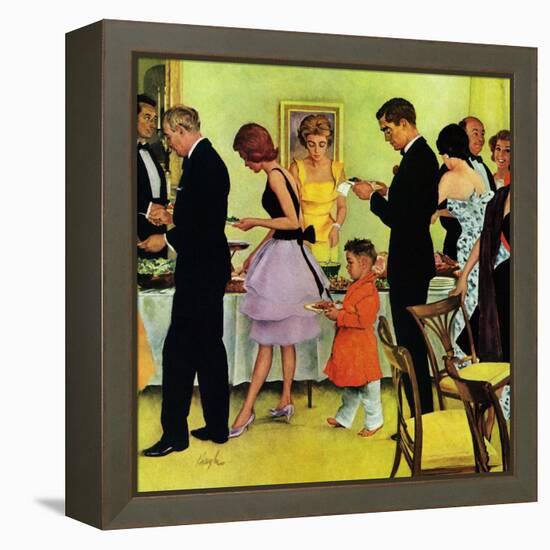 "Hitting the Buffet," November 11, 1961-George Hughes-Framed Premier Image Canvas