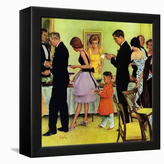 "Hitting the Buffet," November 11, 1961-George Hughes-Framed Premier Image Canvas