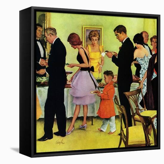 "Hitting the Buffet," November 11, 1961-George Hughes-Framed Premier Image Canvas