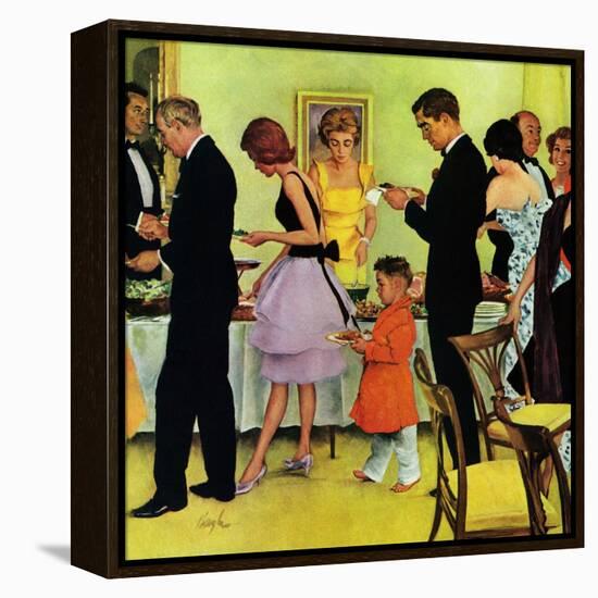 "Hitting the Buffet," November 11, 1961-George Hughes-Framed Premier Image Canvas