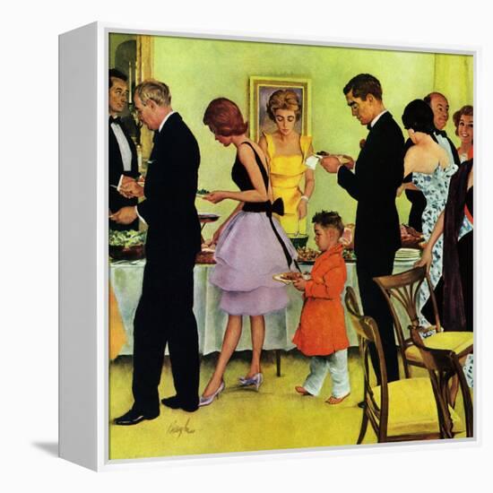 "Hitting the Buffet," November 11, 1961-George Hughes-Framed Premier Image Canvas