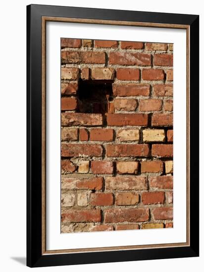 Hitting the Wall II-K.B. White-Framed Photographic Print