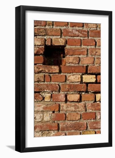 Hitting the Wall II-K.B. White-Framed Photographic Print