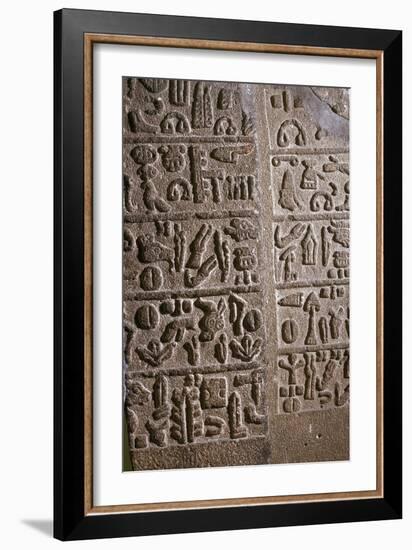 Hittite Hieroglyphs, c9th century BC. Artist: Unknown-Unknown-Framed Giclee Print