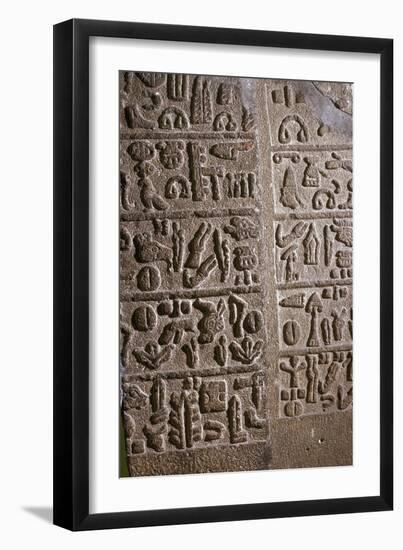 Hittite Hieroglyphs, c9th century BC. Artist: Unknown-Unknown-Framed Giclee Print