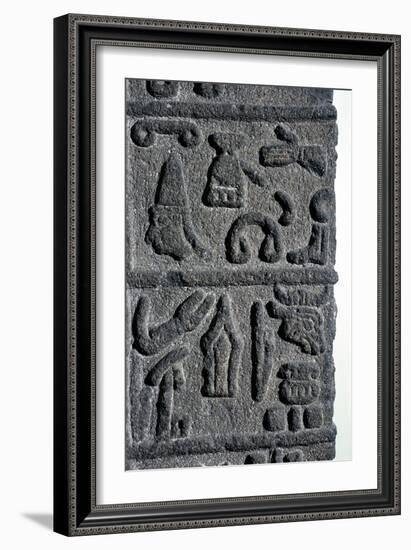 Hittite Hieroglyphs, c9th century BC. Artist: Unknown-Unknown-Framed Giclee Print