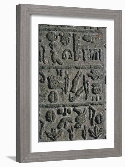 Hittite Hieroglyphs from an inscription on a monument, 15th century BC-Unknown-Framed Giclee Print