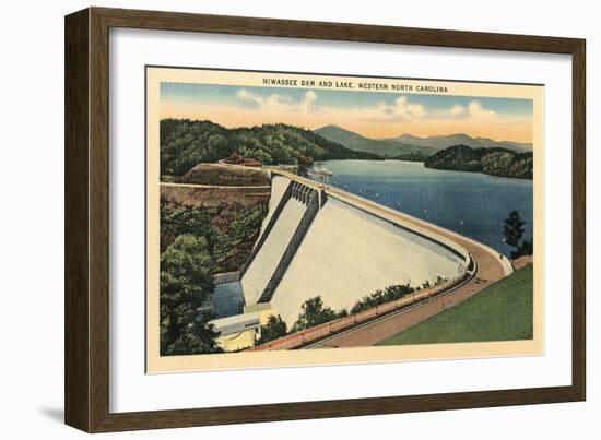 Hiwassee Dam, Western North Carolina-null-Framed Premium Giclee Print