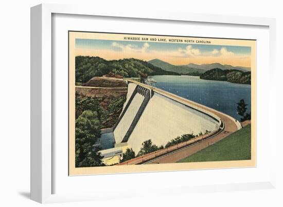 Hiwassee Dam, Western North Carolina-null-Framed Premium Giclee Print