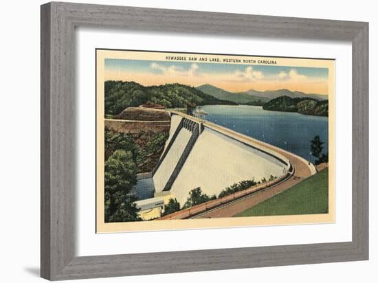 Hiwassee Dam, Western North Carolina-null-Framed Art Print