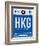 HKG Hog Kong Luggage Tag 1-NaxArt-Framed Art Print