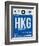 HKG Hog Kong Luggage Tag 1-NaxArt-Framed Art Print