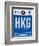 HKG Hog Kong Luggage Tag 1-NaxArt-Framed Art Print