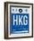 HKG Hog Kong Luggage Tag 1-NaxArt-Framed Art Print