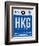 HKG Hog Kong Luggage Tag 1-NaxArt-Framed Art Print