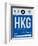 HKG Hog Kong Luggage Tag 1-NaxArt-Framed Art Print