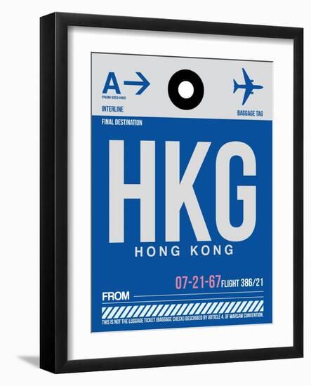 HKG Hog Kong Luggage Tag 1-NaxArt-Framed Art Print