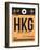 HKG Hog Kong Luggage Tag 2-NaxArt-Framed Art Print