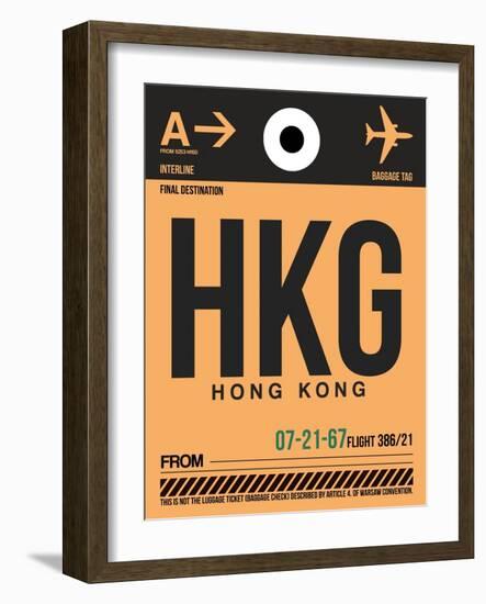 HKG Hog Kong Luggage Tag 2-NaxArt-Framed Art Print