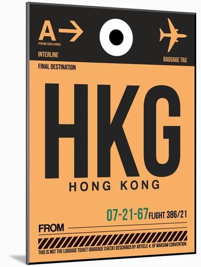 HKG Hog Kong Luggage Tag 2-NaxArt-Mounted Art Print