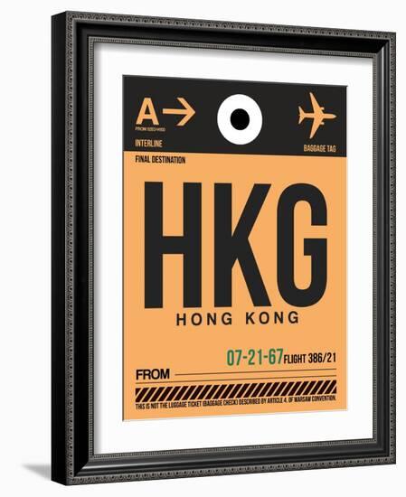 HKG Hog Kong Luggage Tag 2-NaxArt-Framed Art Print