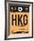 HKG Hog Kong Luggage Tag 2-NaxArt-Framed Art Print