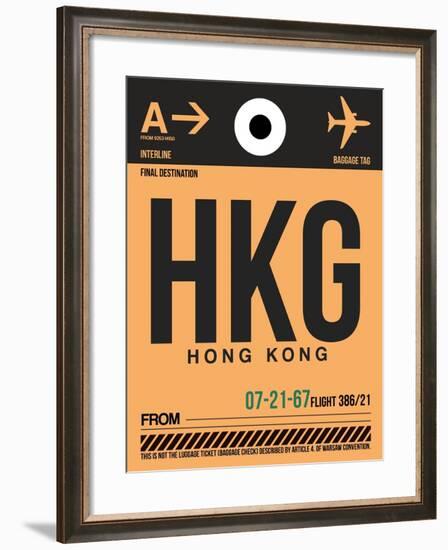 HKG Hog Kong Luggage Tag 2-NaxArt-Framed Art Print