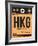 HKG Hog Kong Luggage Tag 2-NaxArt-Framed Art Print