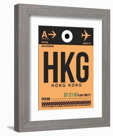 HKG Hog Kong Luggage Tag 2-NaxArt-Framed Premium Giclee Print