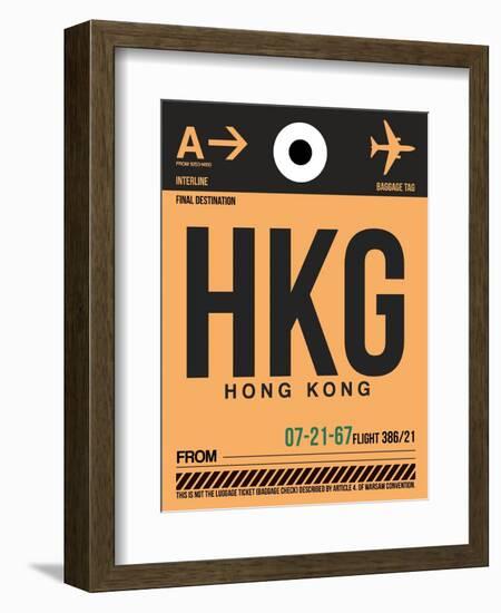 HKG Hog Kong Luggage Tag 2-NaxArt-Framed Premium Giclee Print