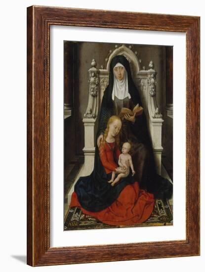 Hl. Anna Selbdritt. Rechter Fluegel (Aussen) Eines Klappaltaerchens-Hans Memling-Framed Giclee Print