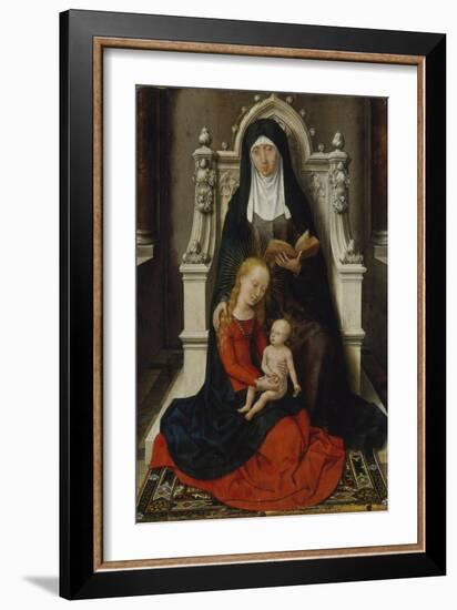 Hl. Anna Selbdritt. Rechter Fluegel (Aussen) Eines Klappaltaerchens-Hans Memling-Framed Giclee Print