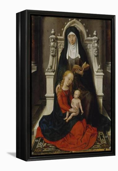 Hl. Anna Selbdritt. Rechter Fluegel (Aussen) Eines Klappaltaerchens-Hans Memling-Framed Premier Image Canvas