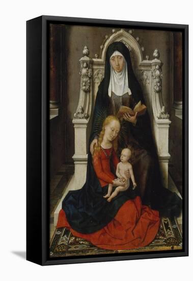 Hl. Anna Selbdritt. Rechter Fluegel (Aussen) Eines Klappaltaerchens-Hans Memling-Framed Premier Image Canvas