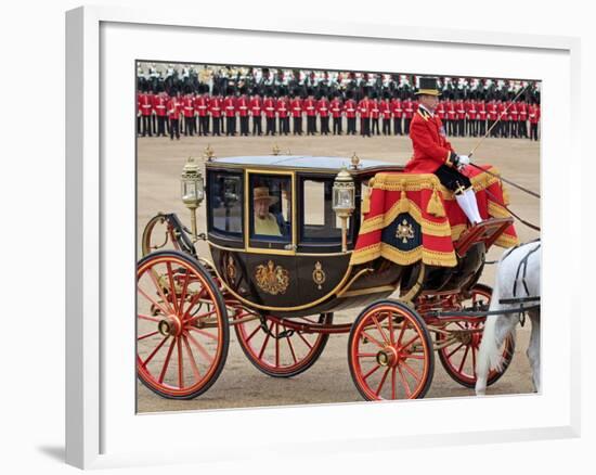 Hm Queen, Trooping Colour 2012, Queen's Birthday Parade, Whitehall, Horse Guards, London, England-Hans Peter Merten-Framed Photographic Print