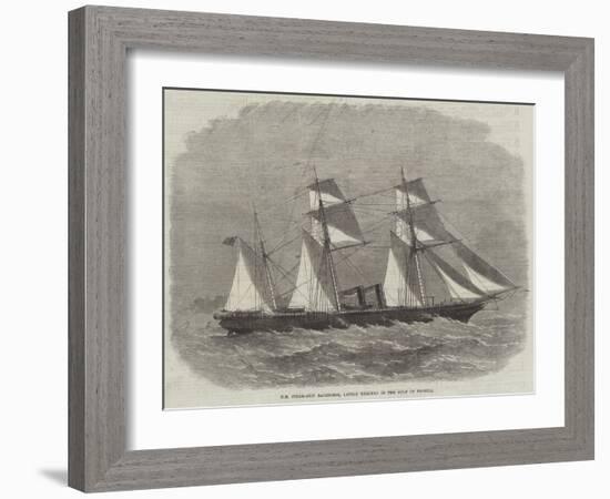 Hm Steam-Ship Racehorse, Lately Wrecked in the Gulf of Pecheli-Edwin Weedon-Framed Giclee Print