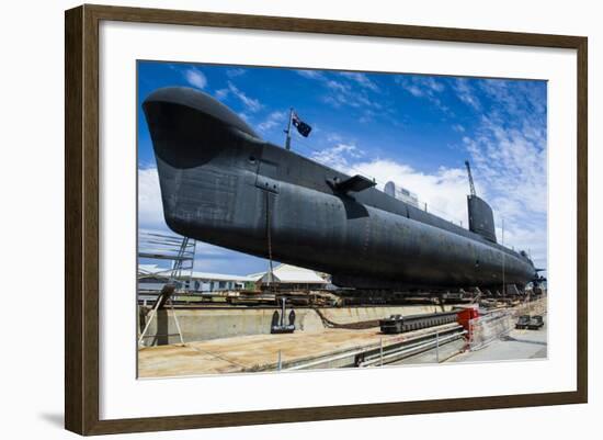 Hmas Ovens Submarine in the Western Australian Maritime Museum-Michael Runkel-Framed Photographic Print
