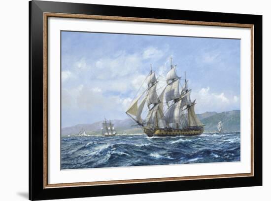 HMS Agamemnon Tolilon, Nelsons Favourite-Roy Cross-Framed Giclee Print